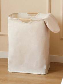 1个可折叠洗衣篮，配有大号或小号木柄，适用于浴室、客厅和洗衣房存放衣物、T恤、衬衫等物品。多功能洗衣篮、洗衣篮、浴室收纳篮、脏衣篮、收纳篮、可折叠洗衣篮。 - 淺灰色 - 查看 13