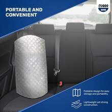 1件加厚汽车挡风玻璃罩 - 冬季挡风玻璃保护罩，防霜防雪，超厚防水防风，四季通用防冰罩，适用于轿车、SUV和卡车