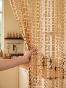 1 件铜币花隔断帘，客厅、入口悬挂式窗帘 - 彩色 - 查看 13