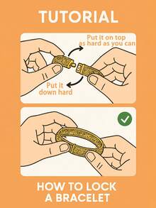 1pc 24K Gold-Plated Fashionable Luxury Open Bangle, Middle Eastern Dubai Style Daily Accessory For Women - Yellow Gold - View 7