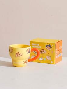 CRAYON SHINCHAN 340 ml Tasse en céramique en forme de gourde officielle Crayon Shin-Chan, tasse à lait créative pour le petit-déjeuner, tasse à café pour couple, cadeau d'anniversaire