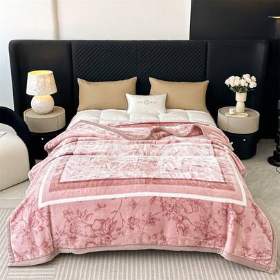 1 件双层厚云毯，柔软毛绒双面云毯，温暖舒适，轻便，适合露营和旅行，可机洗，四季使用