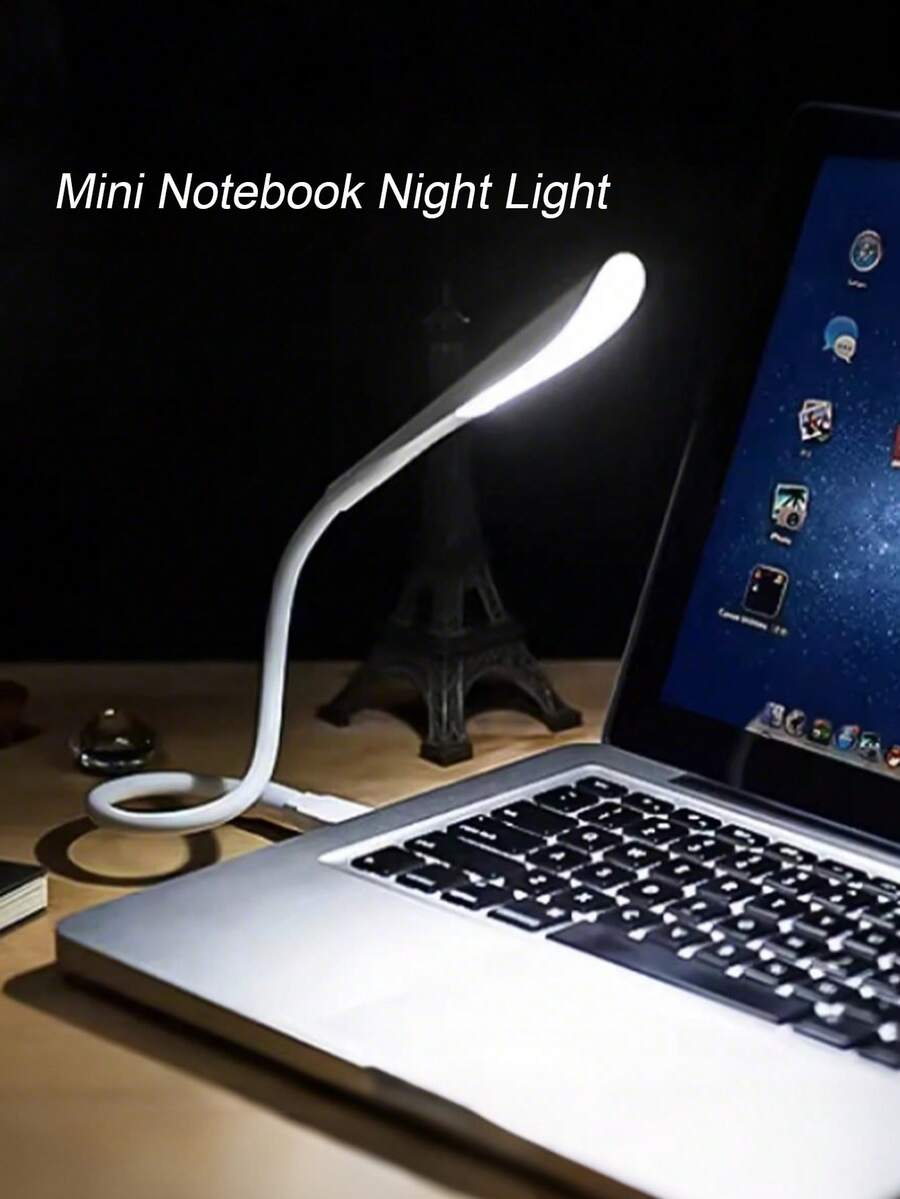 Mini lampe portable pliable USB pour ordinateur portable, convient pour la lecture, le travail, la batterie externe, le camping, l'ordinateur portable, les livres, la veilleuse
