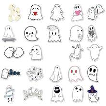 50pcs Cute Ghost Stickers, Creative Graffiti Stickers For Luggage, Skateboard, Tablet, Cartoon Decorative Stickers - Multicolor - View 6