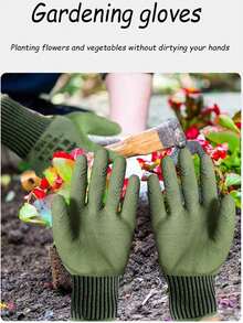 防水防刺园艺手套 - 无铅、耐磨、可手洗、轻便 - 花卉园丁和园林绿化种植使用，带爪子的防水园艺手套，用于挖掘和种植，园艺手套，耐磨防滑透气，适用于户外园艺、种植等 - 彩色 - 查看 2