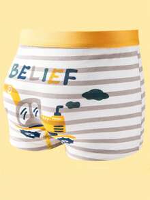 8 طقم سروال داخلي للأولاد بتصميم كرتوني لحيوانات ديناصور وسيارات، قطن ناعم مرن وقابل للتنفس، بتصميم عادي مناسب للأطفال