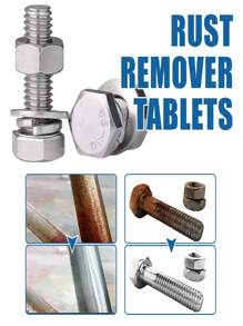 jakehoe 100毫升/盒金属表面除锈剂，20片/盒除锈泡腾片，去除不锈钢表面锈迹，清洁金属硬件，去除钢材上的油脂和锈迹