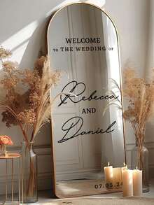 Reserved Seating Wedding Stickers - Wedding Mirror Seating Chart Stickers - Customizable Vinyl Decals, Suitable For Wedding Signs, Mirrors And Reception Decor, Office And School Supplies, Christmas Decorations, Freshmen, Sophomores, Underclassmen