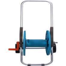 Garden Hose Reel Cart, Portable 2 Wheels Cart For Outside Storage Reel, 196 FT Hose Capacity, Water Hose Holder Storage Stand For Yard Lawn Farm Patio, With Quick Connector Adapter