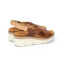 Pikolinos Gomera Sandals Womens US 11 Brown Leather Wedge Heel Slingback VER443 - Brown - View 6
