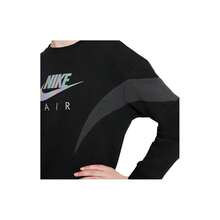 Nike Air Brief Sweatshirt Kids Small Black Gray Crew Neck Long Sleeve GBO273 - màu đen - Xem 5