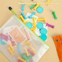 Torby siatkowe PVC w losowych kolorach 5/10 A5 – wytrzymałe torby do przechowywania dokumentów, odpowiednie do domu, szkoły i podróży | Wielofunkcyjne torby do przechowywania z zamknięciem na zamek błyskawiczny, różne kolory i wzory, artykuły szkolne, organizacja domu, żywe wzory, solidna konstrukcja, dla profesjonalistów szkolnych