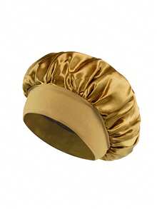 Cuffia da notte in raso elastica e regolabile | Cuffia da notte in seta per proteggere i capelli ricci, morbida fascia