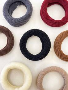 7pcs/Set Simple Elastic Hair Ties, Suitable For Ponytail, Everyday Use, Ponytail Holders, Hair Elastics, Hair Rubber Bands, Scrunchies, Home Beauty Women Accessory Gifts ,Gym Sport Outfit