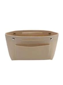 Multi-Pocket Portable Felt Travel Backpack Insert Storage Bag - Organize Cosmetics And Accessories With Ease - Chemical Fiber Material, No Printing, Compact And Lightweight Design