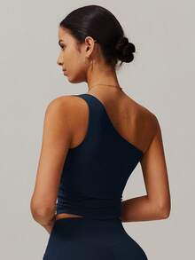 MASKERT Women's Top, Sports Top, Camisole Top, High Elasticity Sports Top, Home Commuting Top, Skin Friendly And Comfortable To Wear Summer - Navy Blue - View 5