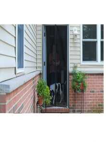 1 Puerta de malla magnética fácil de instalar - Entrada de aire fresco | Cortina de malla duradera y autosellante para todas las estaciones | Excelente para dormitorio y decoración del hogar, sin manos, divisiones.