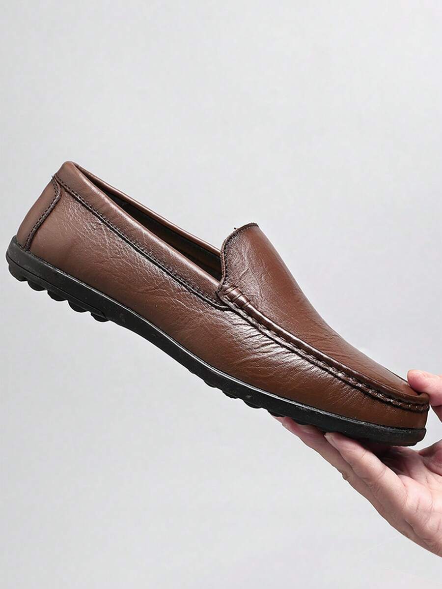 Men's Casual Business Loafers, Fashion Versatile Breathable Slip-On Comfortable Flat Driving Shoes