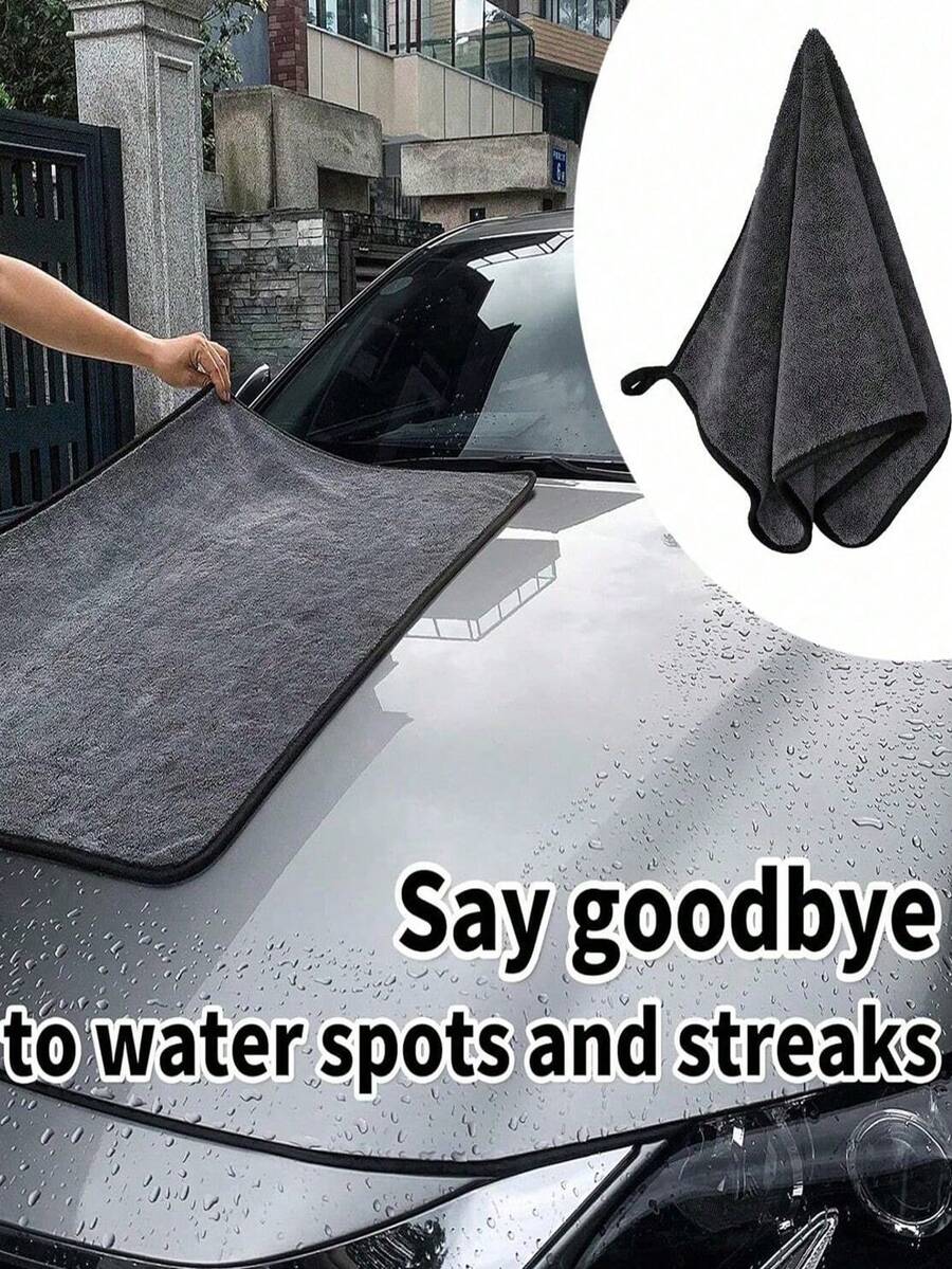 1pc Microfiber Towels For Cars - Extra Large Car Drying Towel, Soft, Ultra Absorbent Quick Drying Vehicle Cleaning Cloth, Lint-Free, Scratch-Free Towel Kit