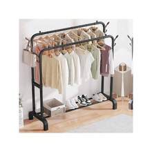 Clothing Rack, Shoe Rack, Drying Rack, Double Track Rack, Clothing Hanger, Coat Hanger, Hat Bag Hanger, Shoe Cabinet Display