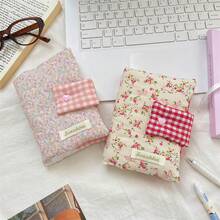 Handmade Fabric Bow Book Cover, Notebook/Journal Protective Sleeve, Student Gift (Excluding Inner Pages) - Multicolor - View 3