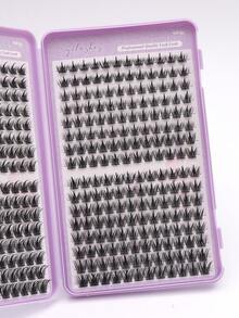 384pcs Eye Lash Clusters, D Curl, W Shape False Eyelashes, DIY Fluffy Natural Lengthening Lashes, 0.07mm Ultra-Fine D Curl Curly, Single Strand Eyelash Extension (11-15mm Mixed Length), Soft Mink-Like Lashes For Makeup, Versatile For All Makeup Styles Lash Clusters,Eye Lash Clusters,Individual Eyelashes,Lashes,Fake Lashes - D - View 5