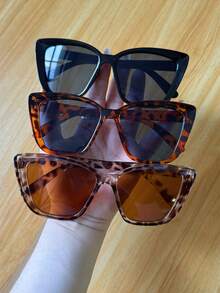 3 件装女士猫眼眼镜，适合日常旅行拍照，复古眼镜，适合夏季海滩度假、户外、旅行 - 彩色 - 查看 11