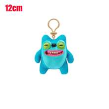 毛绒钥匙扣 搞笑 Fuggler 丑牙怪兽 Fuggler 儿童毛绒玩具 尼德尔先生 贪婪的咧嘴笑的傻瓜 可爱毛绒收藏背包吊坠