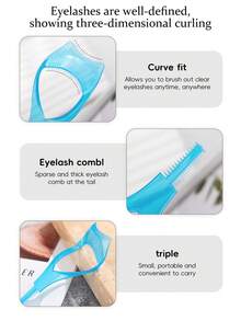 Bộ 2/1 dụng cụ chuốt mascara 3 trong 1, bao gồm dụng cụ bảo vệ mascara, dụng cụ hỗ trợ chuốt mi, 1 dụng cụ trang điểm tái sử dụng, phù hợp cho người mới bắt đầu chuốt mascara và kẻ mắt tự nhiên không bị vón cục, bao gồm dụng cụ tách mi và nhíp, lý tưởng cho các bạn nữ, quà tặng, du lịch, đồ dùng giá rẻ, vật dụng cần thiết khi đi du lịch. - Nhiều màu - Xem 4