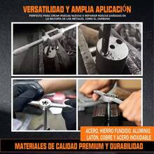 Juego De Pulgada Acero Machuelos Y Terrajas, 40 Pcs - Verde - Ver 8