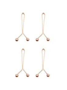 1/2/4个装U型束腰夹，裤腰缩短夹，无需缝纫即可调节腰围/裤脚/裤口长度，适用于服装、围巾、窗帘和日常使用。女士防滑夹，围巾夹，U型束腰夹，腰带固定夹。 - 彩色 - 查看 23