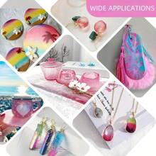 500g/300g/100g UV Resin Kit - Crystal Clear Epoxy Resin For Jewelry Making | Fast Curing Under UV Light | DIY Pendant, Earrings, Crafts | Bubble-Free, High Gloss - 16oz/472ml - View 8