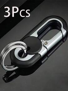 高级合金双环钥匙扣，商务钥匙扣，时尚男士钥匙扣，金属钥匙扣，汽车造型钥匙扣，适合所有年龄段 - 彩色 - 查看 19