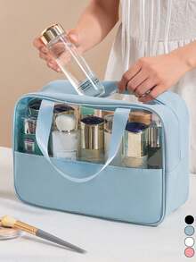 3件套多功能化妆包，夏季旅行化妆品收纳包，防水洗漱包，带刷架，大容量化妆包，便捷手提包，适用于护肤品、化妆品、化妆刷、粉饼、口红等，非常适合海滩、学校、浴室、度假、情人节、圣诞节、母亲节等场合，是送给妈妈、家人、朋友的理想礼物。夏季必备，化妆包，化妆袋，化妆品收纳包，化妆品整理包，旅行，化妆小袋，包，梳妆台，化妆小袋，旅行必备，化妆包，旅行必备，梳妆配件，小化妆包，化妆小袋，化妆品收纳包，旅行必备，大容量，大号化妆包，圣诞礼物，小袋，旅行，送给女性的旅行必备礼物，小袋，手拿包/小手提包，化妆品整理包，化妆品收纳包，小袋，刷架，迷你小袋，大容量手拿包，女士礼物，圣诞礼物，女士礼物创意 - 彩色 - 查看 2