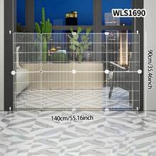 Pet Gate Dog Fence Barrier Isolation Door Small Dog Indoor Cat Rabbit Stair Balcony Enclosure - Multicolor - View 5