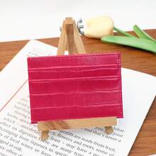 1pc's New Crocodile-Patterned PU Simple And High-End Ins Style Versatile Multi-Color Ladies' Gift Multi-Slot Coin Purse Card Case Wallet Birthday Present For Women Wallet Mini Wallet Purse Wallet Card Wallet - Multicolor - View 7