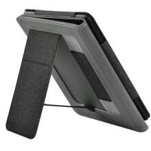 支架保护套适用于 7 英寸 Kindle Paperwhite 第 12 代 2024、6 英寸 Kindle 第 11 代 2024、Kindle Paperwhite 第 11 代 2021、Kindle 第 11 代 2022 发行版 6 英寸、带手带和卡槽的对开式保护套（黑色） - 黑色 - 查看 8