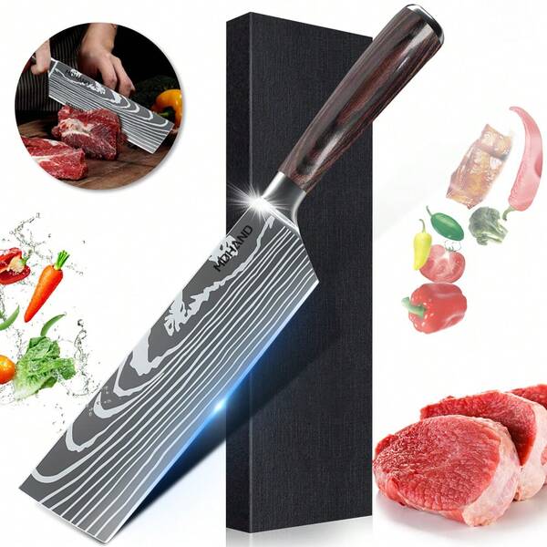 Professional Kitchen Chef Knife - Ultra Sharp Meat Cleaver And Vegetable Kitchen Knife, Chef Knife For Home And Kitchen, Home Cooking Gifts For Women And Men