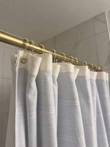 12pcs Stainless Steel Black Shower Curtain Hooks, Rust-Proof Curtain Rings, Smooth And Anti-Drop Double Curtain Rings. Electroplated To Prevent Rust And Corrosion, Suitable For Bathroom Environment. - Multicolor - View 8