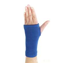 1双黑色尼龙腕托袖掌部保护套男女舒适健身手套适合日常运动和户外活动 - 黑色 - 查看 9