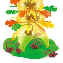 1 set Juego de mesa de color aleatorio - Juguete interactivo de mono voltereta escalando árbol, juego de batalla multijugador (algunas piezas se envían al azar)