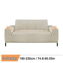 1 件提花条纹弹力沙发套加厚防滑沙发套适用于客厅卧室户外沙发保护防宠物污渍 4 季沙发座垫套适用于 L 型单人座椅躺椅和 1/2/3/4 座沙发秋季家居装饰秋冬加厚版沙发盖 - 淺灰色 - 查看 11