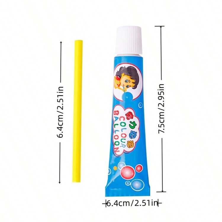 1/2/4/5/10 Classic Kids Bubble Toys, Available In Four Colors - Creative Party Gifts, Kids Toys And Games, Straw Inflatable Elastic Bubble Balloons. Enjoy Nostalgic Bubble Games, Cartoon Outdoor Toys, Creative Bubble Games, Fun And Novel Creative Bubble Games, Straw Creative Balloon Blowing, Classic Nostalgic Gifts - Multicolor - View 6