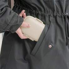 Holi Travel Pill Organizer, 8 Compartments Portable Pill Box, Daily Pill Box For Vitamins, Small Pill Container For Pocket Purse Medication Organizer (Wheat Color) - 小麥色 - 查看 3