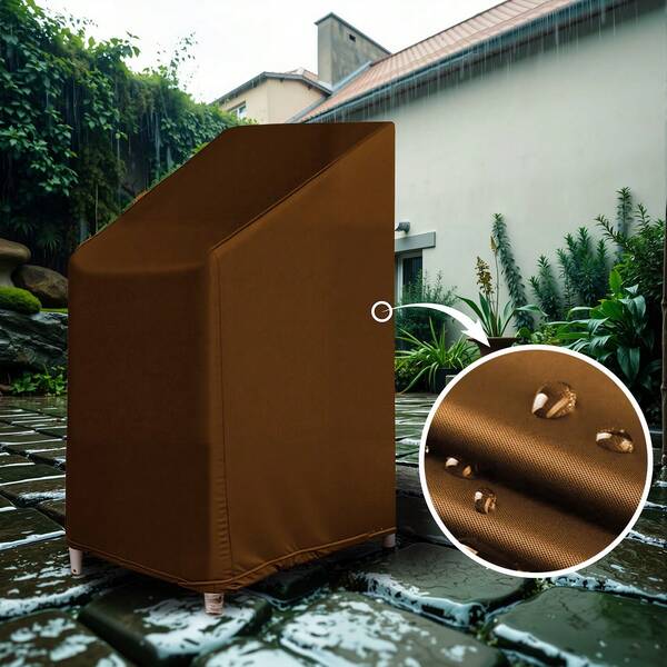 غطاء كرسي خارجي - مقاوم للماء والغبار والطقس - سميك، متعدد الأحجام، قابل للغسيل - مناسب للاستخدام الخارجي/الفناء/الداخلي