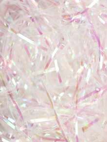 30g Colorful Raffia Gift Box Filler Paper Shreds - White - View 4