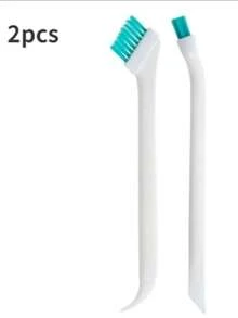 2/4 件套软毛奶瓶清洁刷 - 温和擦洗，易于清洁和存放，适用于厨房和水瓶，白色和青色手柄，奶瓶清洁剂 | 符合人体工程学的手柄 | 耐用塑料 - 白色 - 查看 9