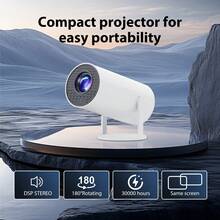 MAOHUTER Projector Smart Mini,Video Player, Professional Version Projector, Suitable For Travel, Camping, Conference, Home Theater And Office, Mobile Phone Projection,Small And Lightweight, Easy To Carry, 180° Rotation, Picture Correction, Picture Quality HD, With Audio - EU C Type Plug(220-240V) - View 5