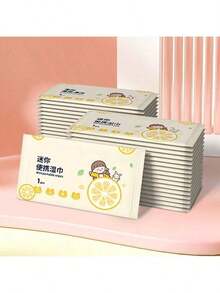 256pcs Portable Wet Wipes, Cleaning Wet Wipes, Hotel And Restaurant Independent Packs, Instant Non-Woven Fabrics, Takeaway Internet Cafe Wet Wipes, Small Package Wet Wipes, Suitable For Camping, Travel And Daily Use Of Sanitary Wipes, Easy To Carry