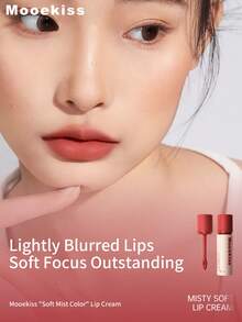 Mooekiss Velvet Matte Lip Gloss, Moisturizing Non-Drying (03) - 03 Spring Pink Peach - View 2